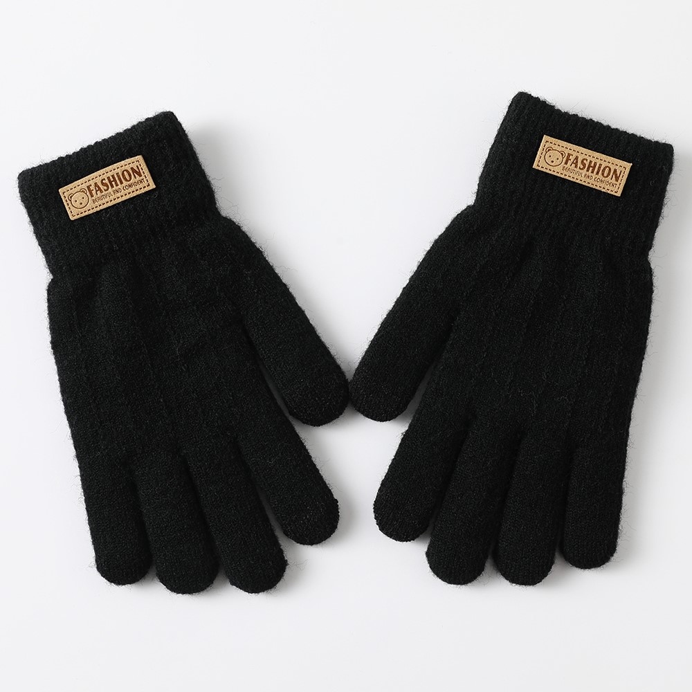 Bear dámske dotykové zimné rukavice - čierne