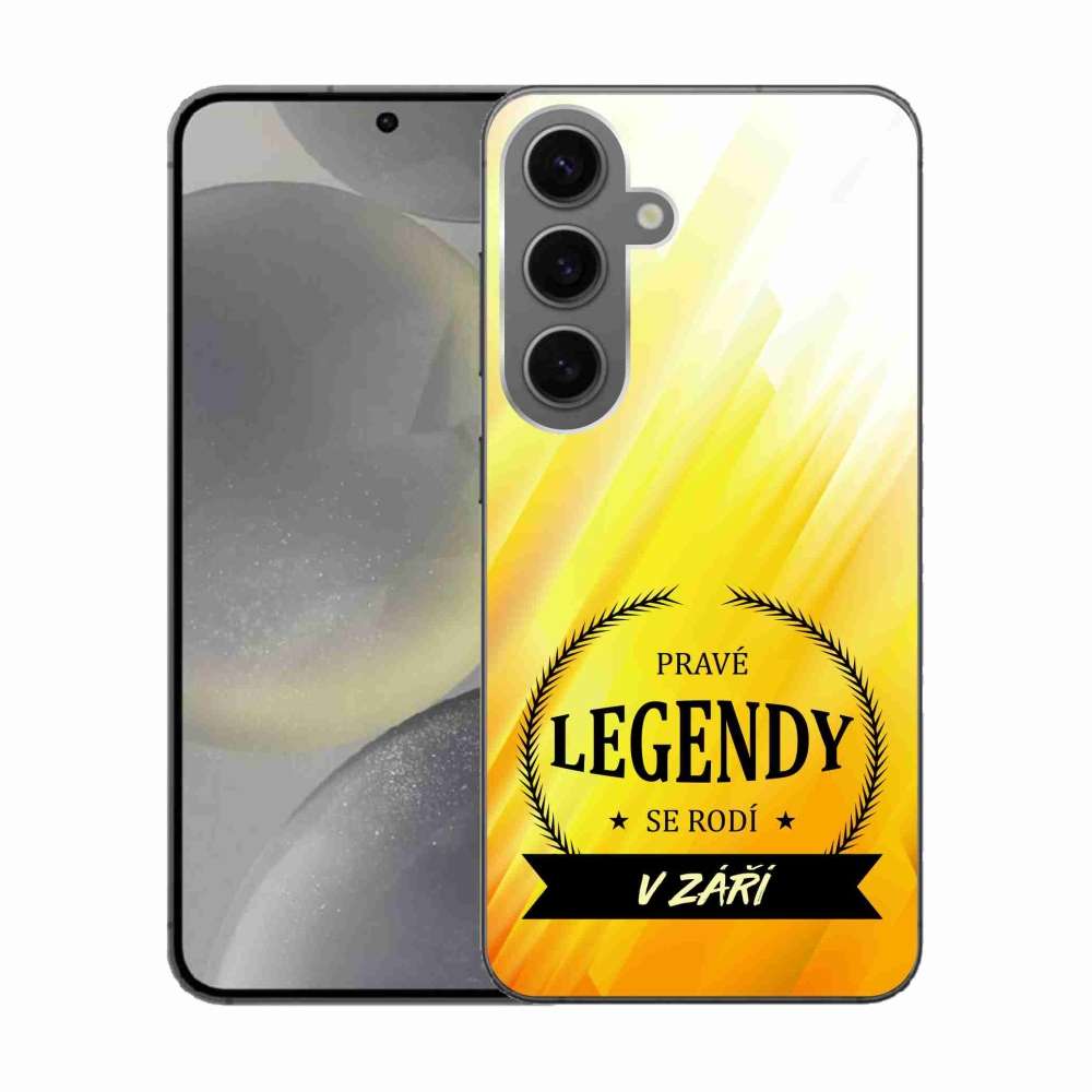 Gélový kryt mmCase na Samsung Galaxy S24 - legendy v septembri žlté pozadie