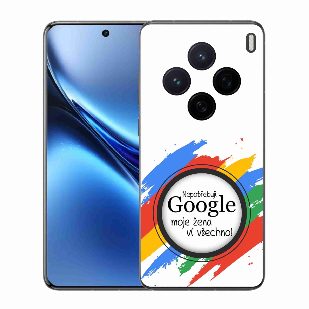 Gélový kryt mmCase na Vivo X200 5G - žena vie všetko biele pozadie