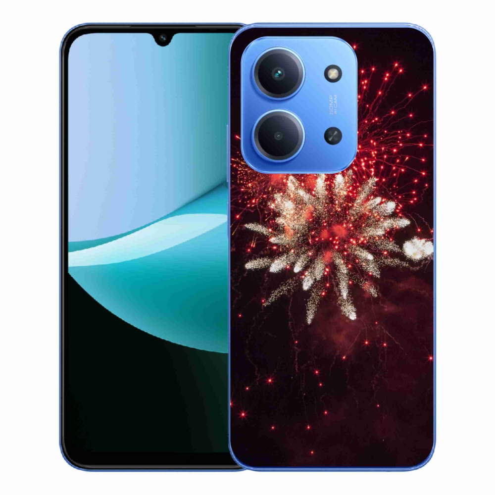 Gélový kryt mmCase na Xiaomi Redmi 15C 4G/5G (173mm) - ohňostroj