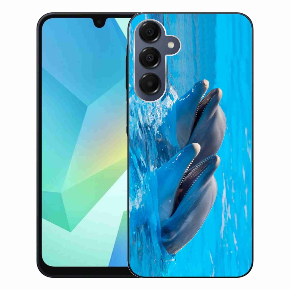 Gélový kryt mmCase na Samsung Galaxy A16 4G/5G - delfíny