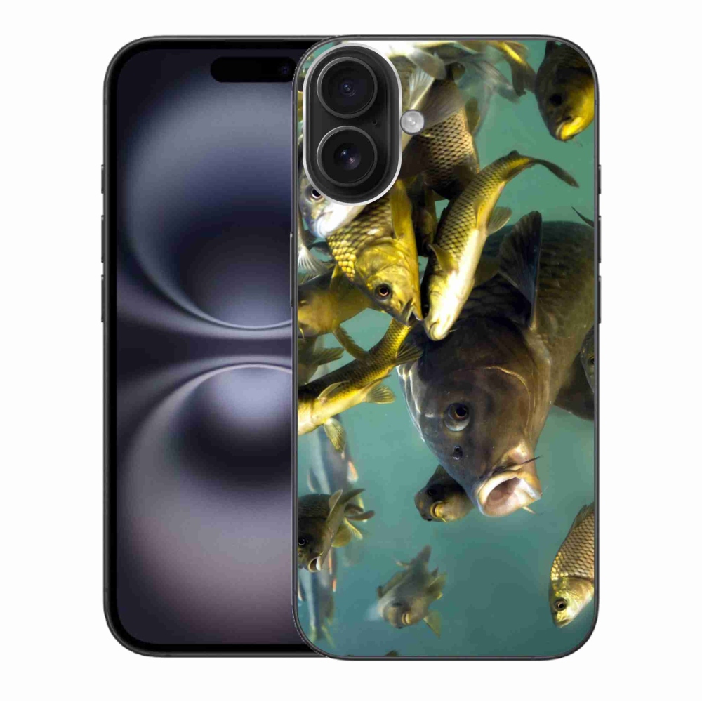 Gélový obal mmCase na iPhone 16 Plus - kŕdeľ rýb