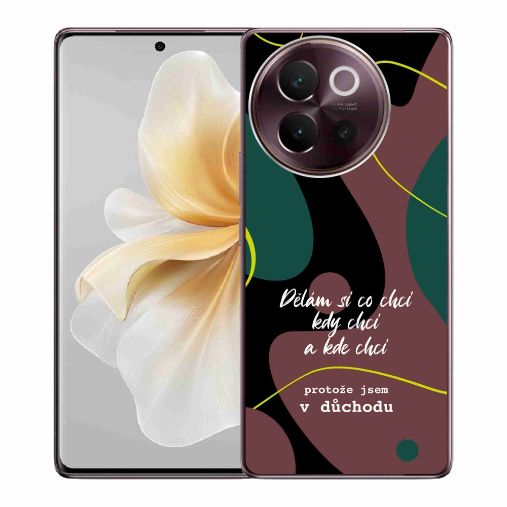 Gélový kryt mmCase na Vivo V40 Lite 5G - vtipný text 10 čierne pozadie