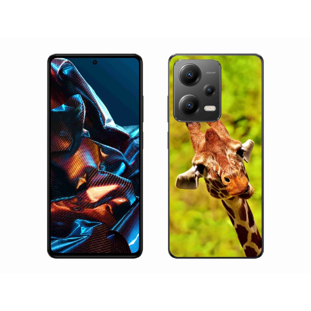 Gélový kryt mmCase na mobil Xiaomi Redmi Note 12 Pro 5G - žirafa