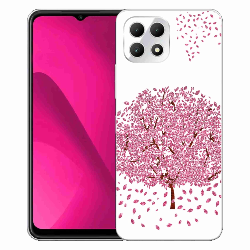 Gélový kryt mmCase na T-Mobile T Phone 2 - kreslený strom s listami