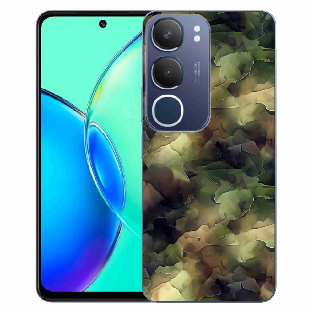 Gélový kryt mmCase na Vivo Y19s - maskáčový vzor 10