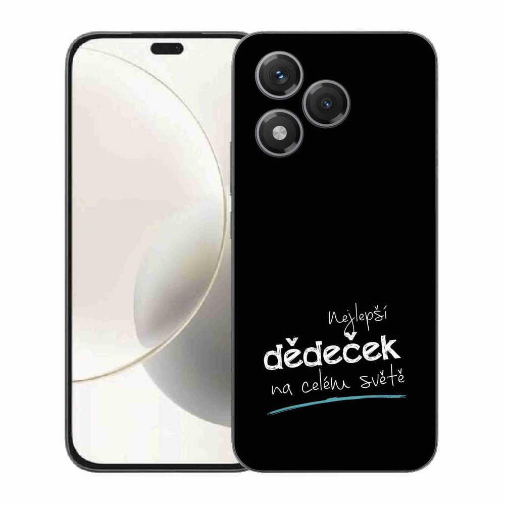Gélový kryt mmCase na Honor 400 Lite - najlepší dedko 3 čierne pozadie