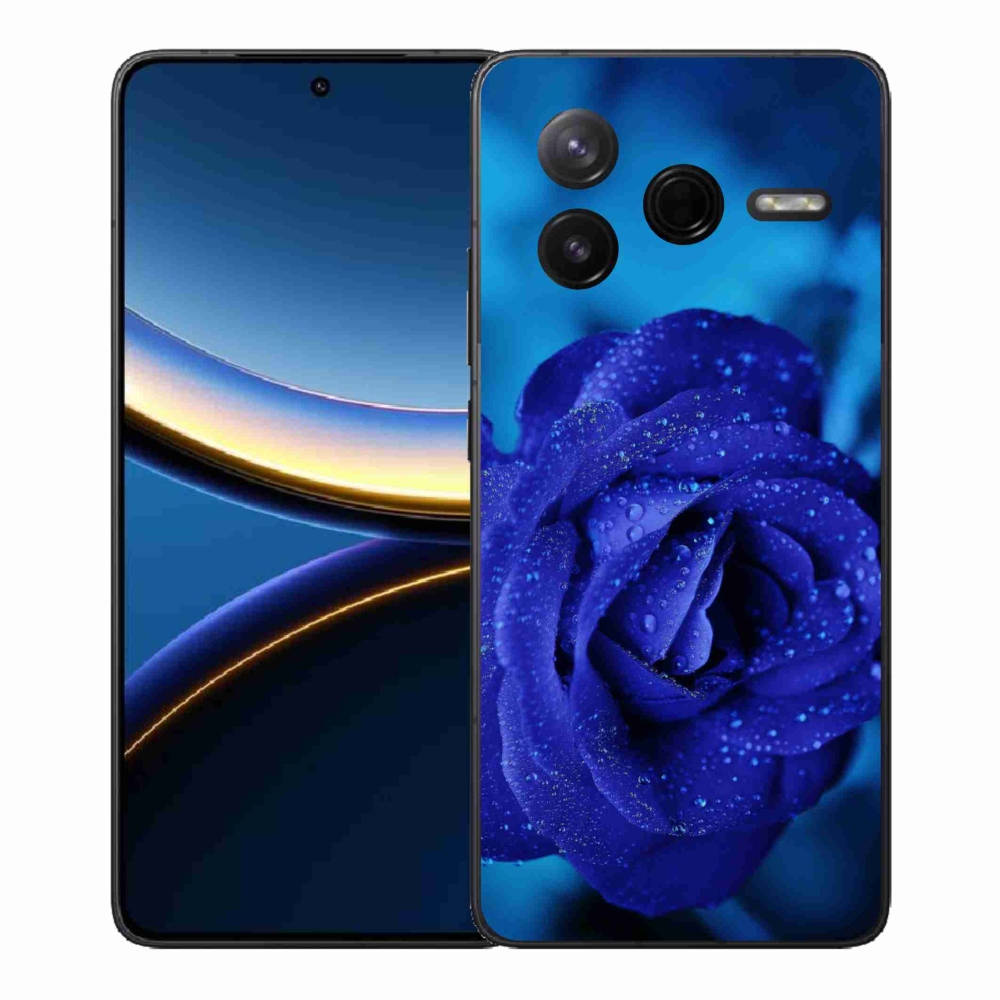 Gélový kryt mmCase na Xiaomi Poco F7 Pro - modrá ruža