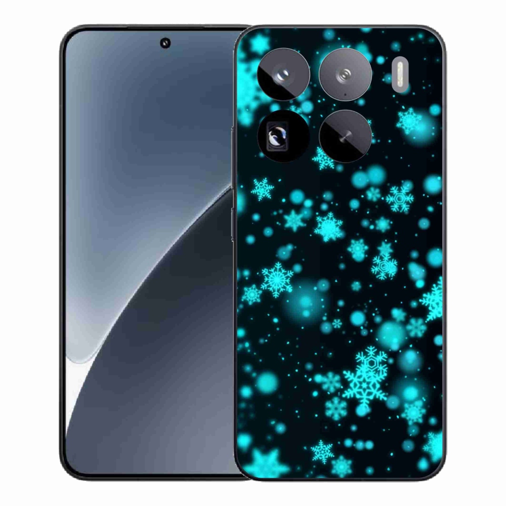 Gélový kryt mmCase na Xiaomi 15 Pro - snehové vločky 1