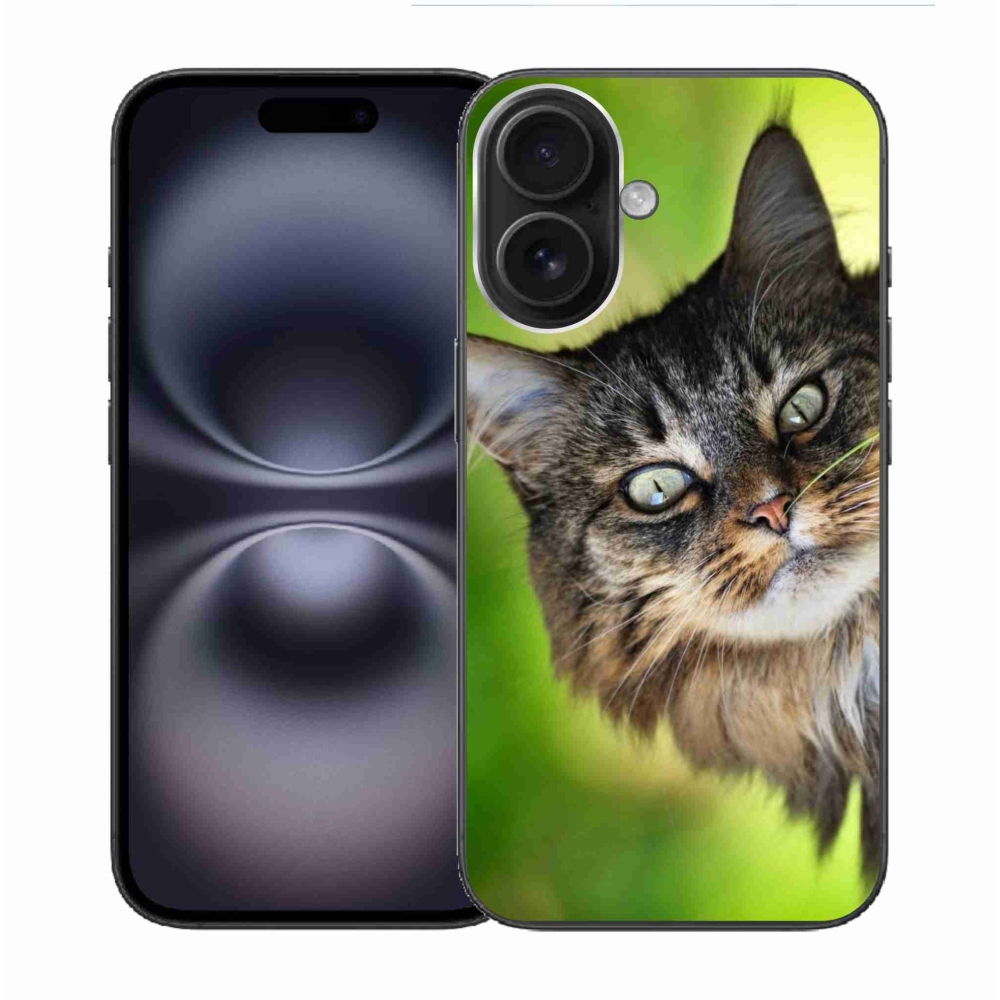 Gélový kryt mmCase na iPhone 16 - mačka 3