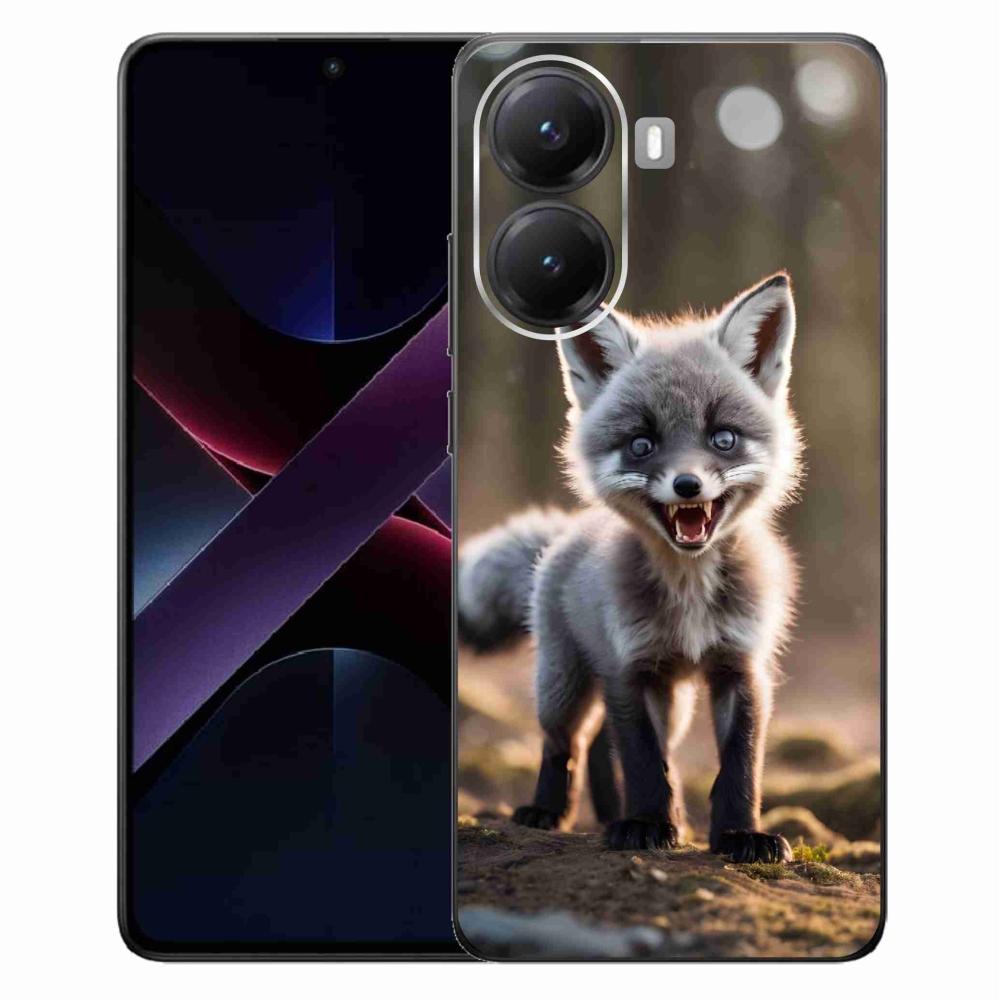 Gélový kryt mmCase na Xiaomi Poco X7 Pro 5G - rozzúrená líška
