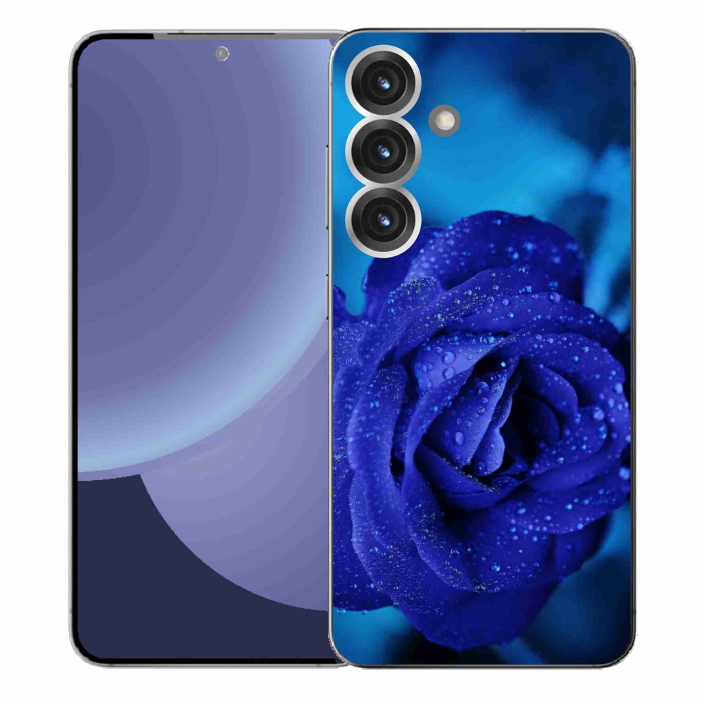Gélový kryt mmCase na Samsung Galaxy S25+ - modrá ruža