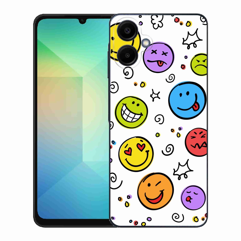 Gélový kryt mmCase na Samsung Galaxy A06 4G - smajlíci