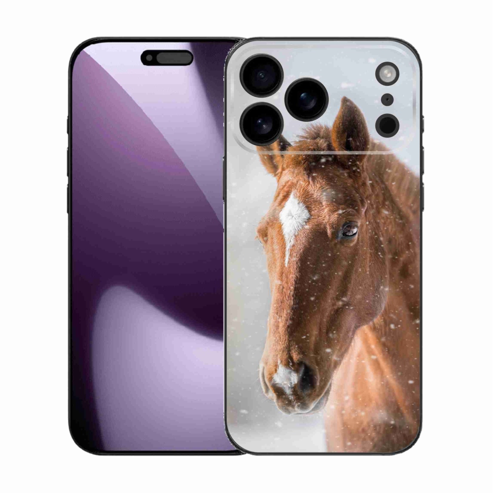 Gélový kryt mmCase na iPhone 17 Pro Max - hnedý kôň 2