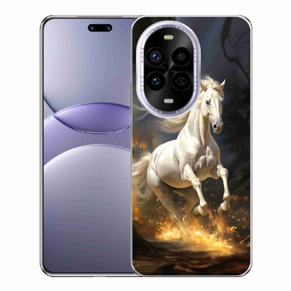 Gélový kryt mmCase na Huawei Nova 13 Pro 5G - biely kôň 2