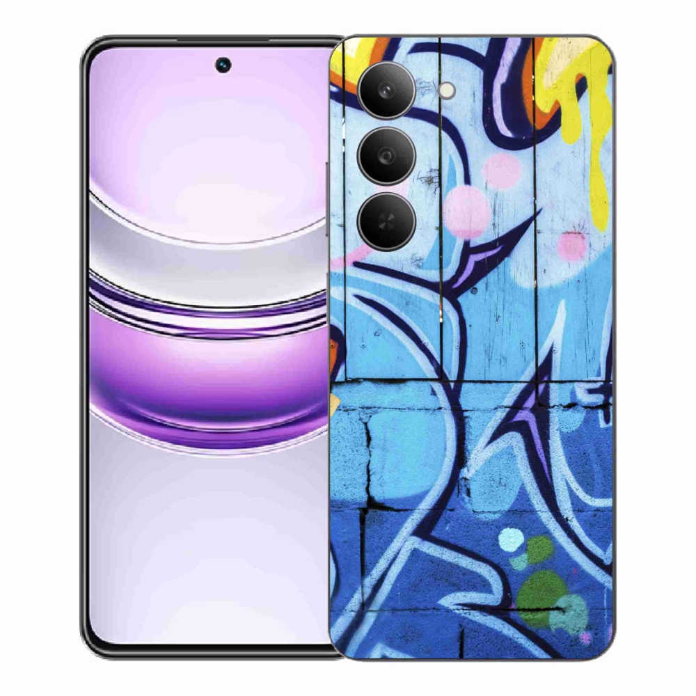 Gélový kryt mmCase na Realme 14x 5G - graffiti