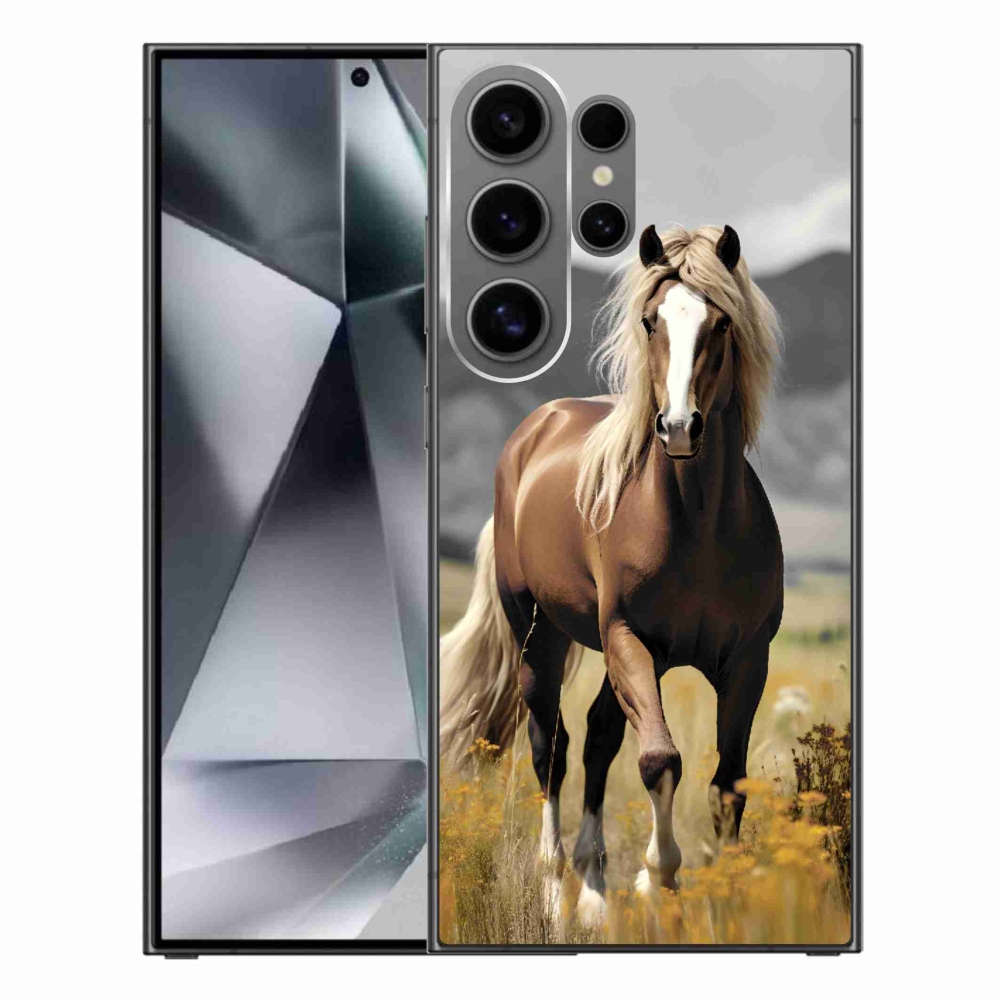 Gélový kryt mmCase na Samsung Galaxy S24 Ultra - hnedý kôň 1