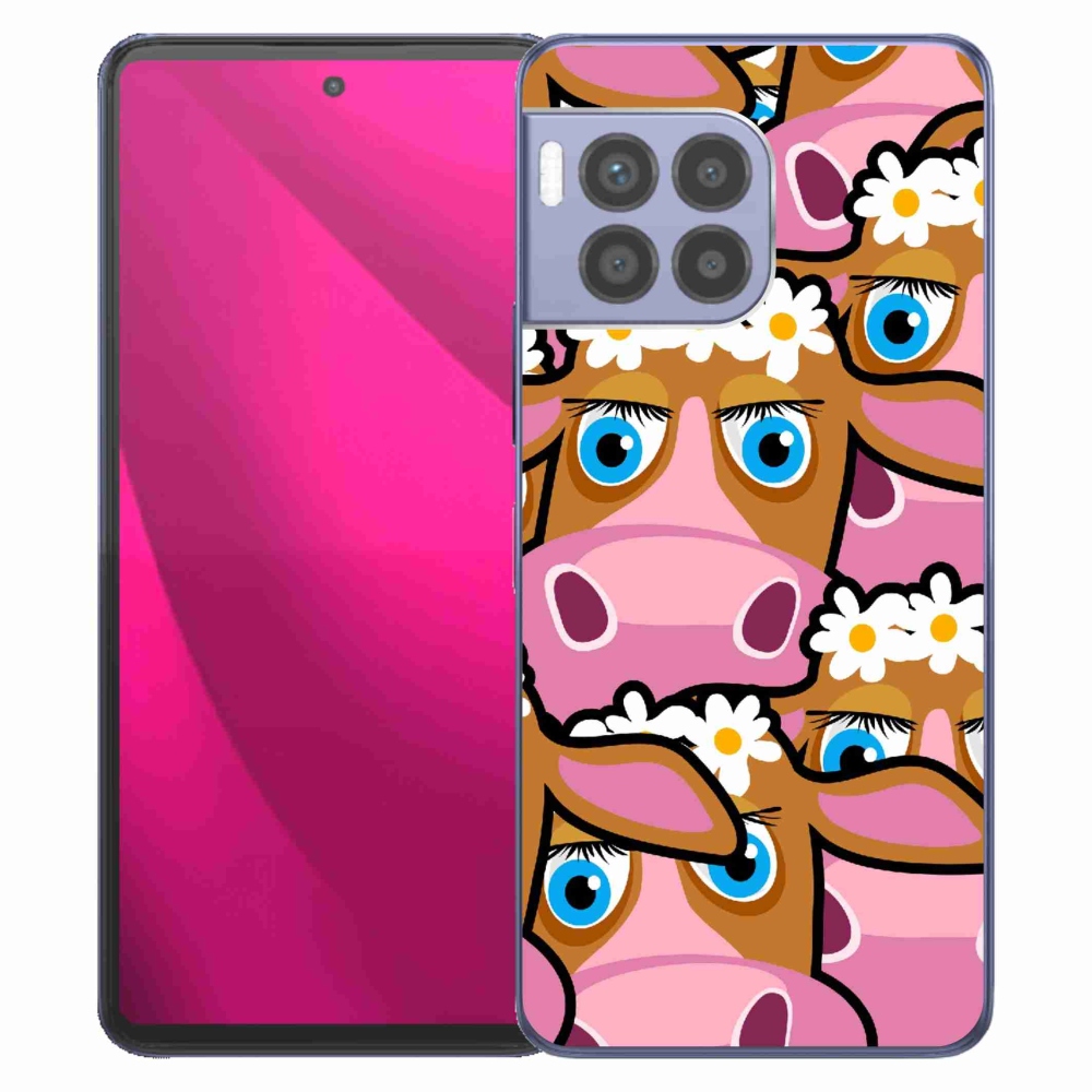 Gélový kryt mmCase na T-Mobile T Phone 2 Pro - kreslené kravičky