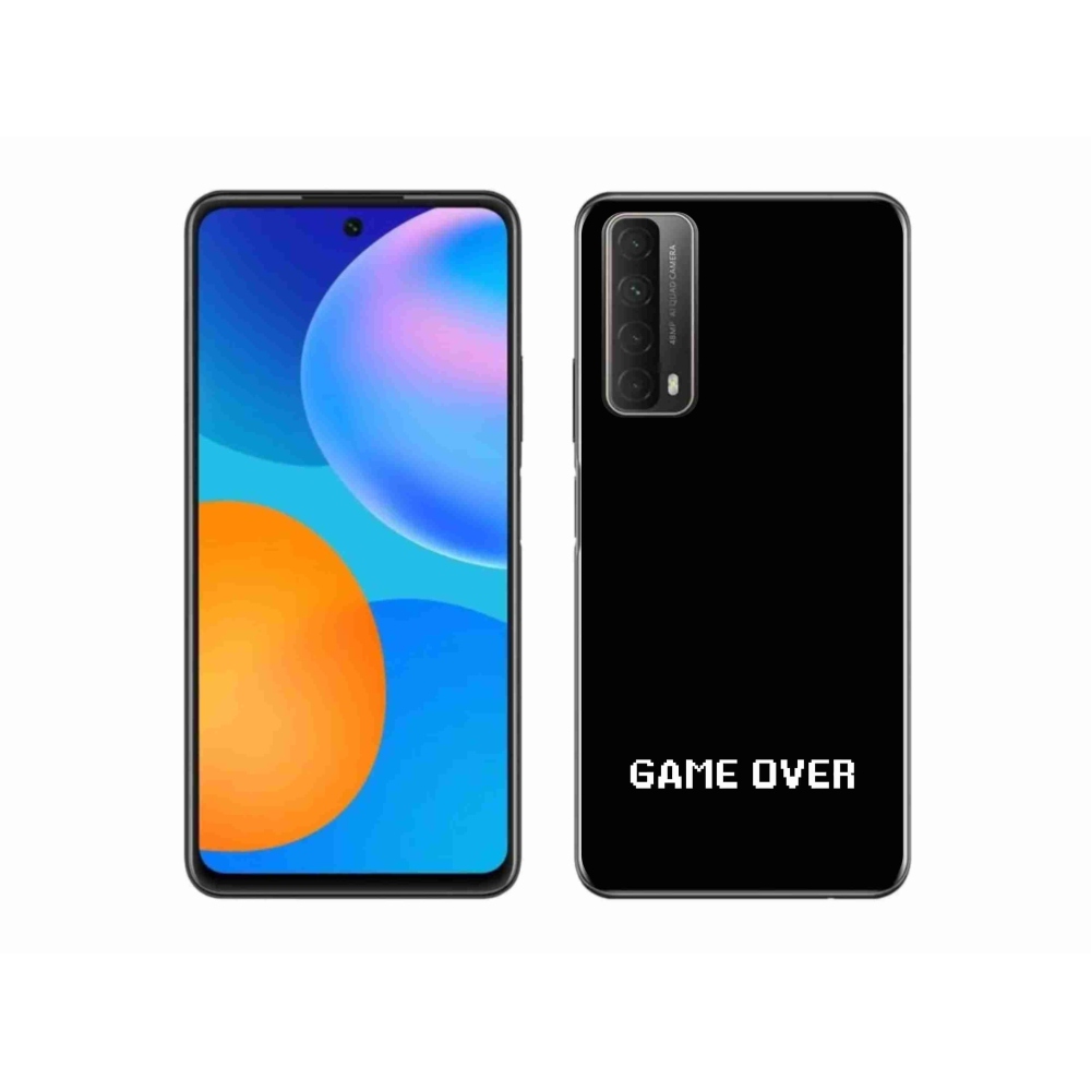 Gélový kryt mmCase na Huawei P Smart (2021) - game over čierne pozadie