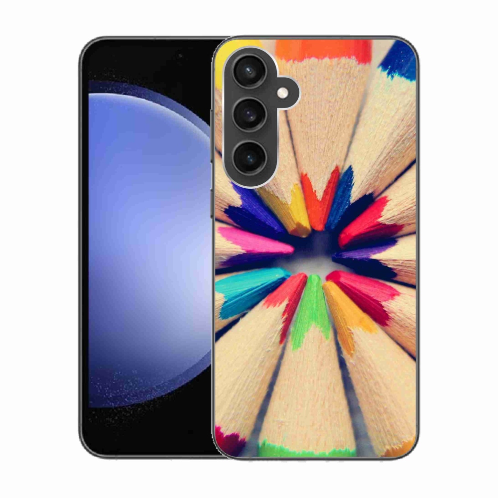 Gélový kryt mmCase na Samsung Galaxy S23 FE - pastelky