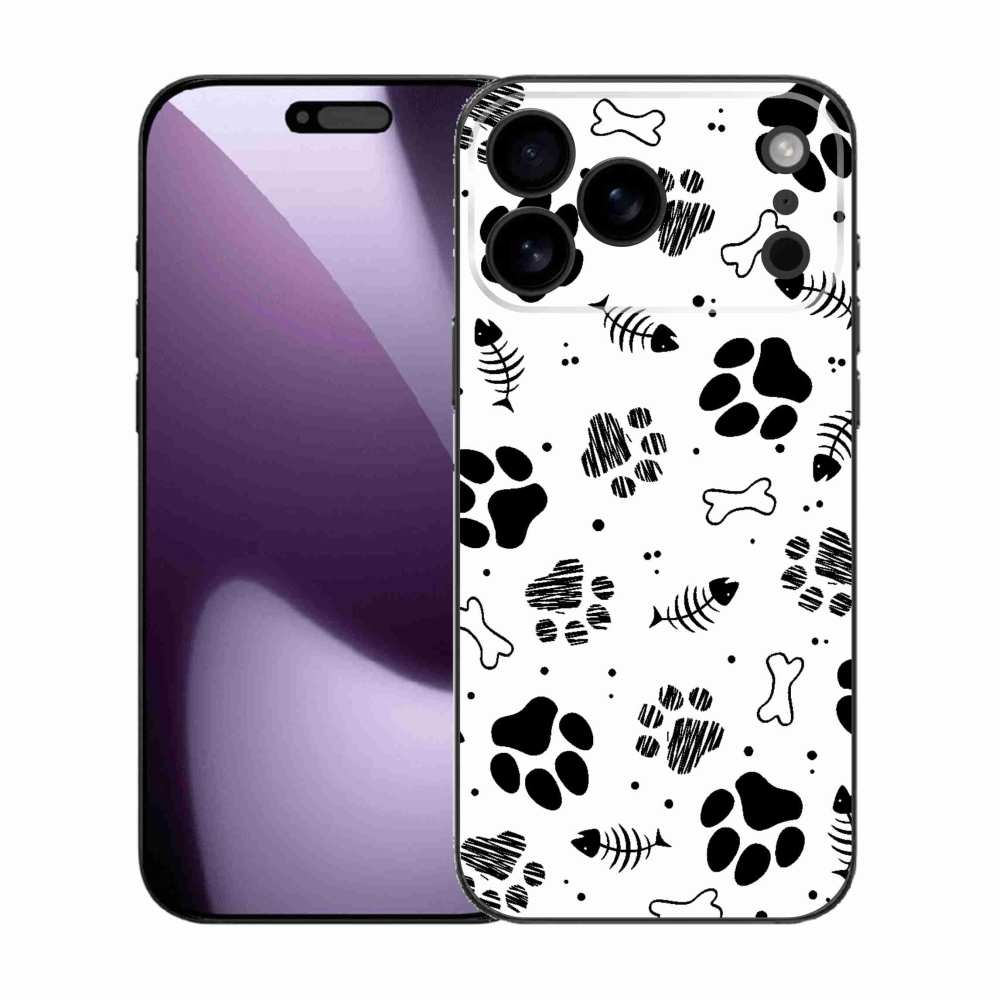 Gélový kryt mmCase na iPhone 17 Pro Max - psie labky 1