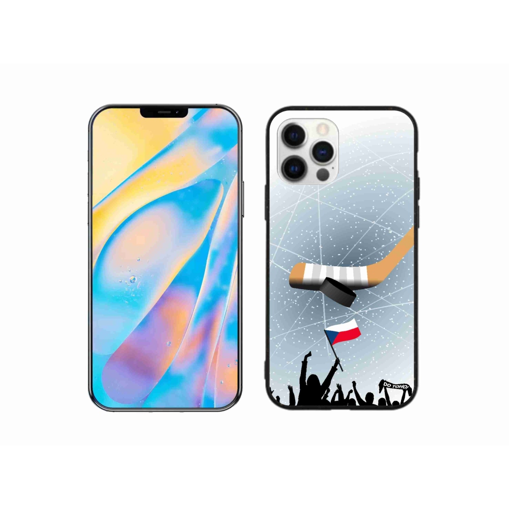 Gélový kryt mmCase na iPhone 12 - fanúšikovia hokeja