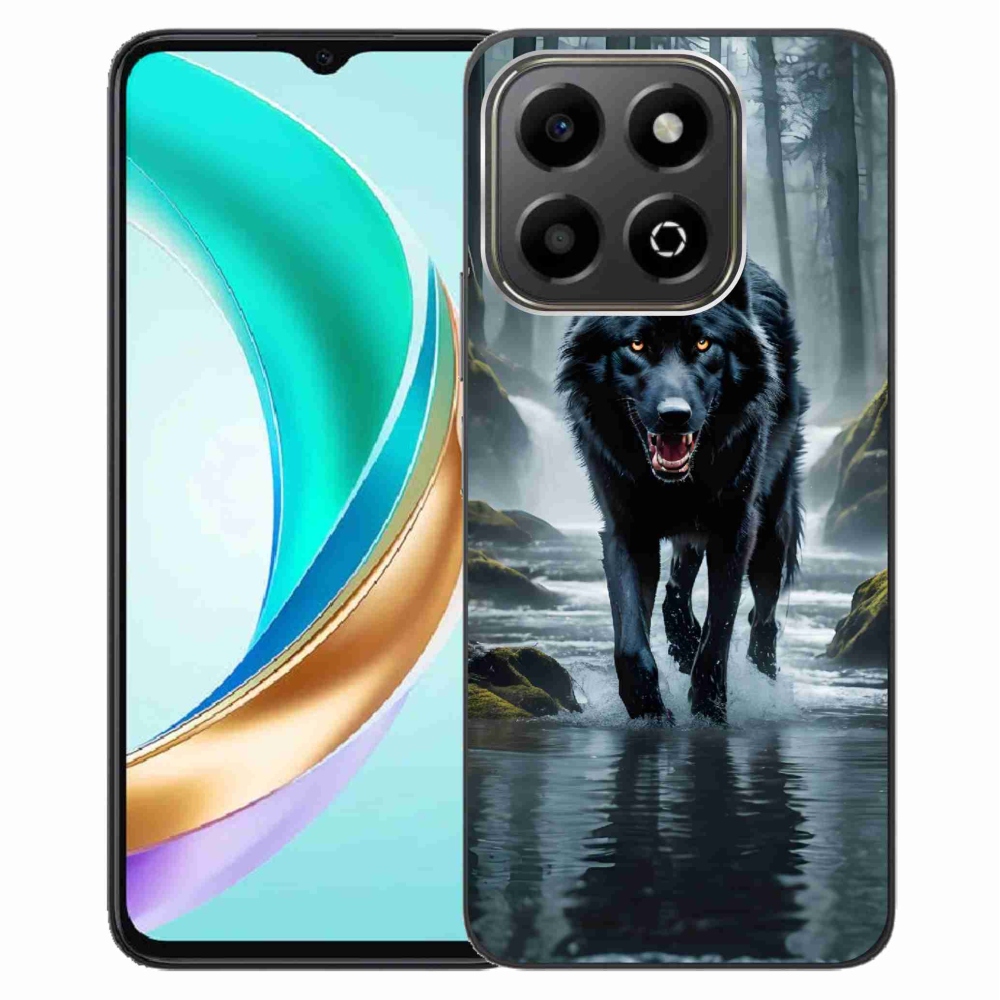 Gélový kryt mmCase na Honor X6b - čierny vlk