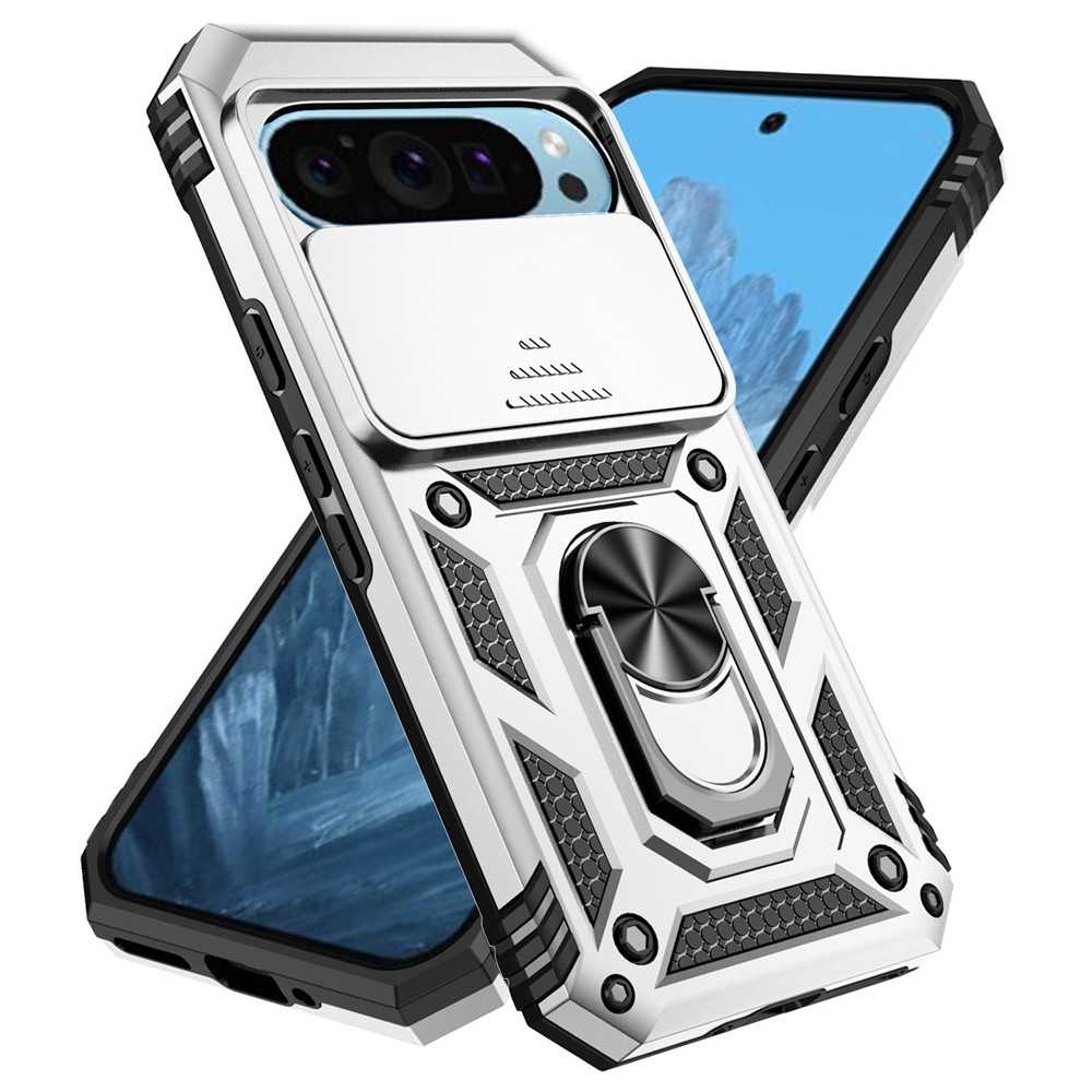 Slide odolný kryt na Google Pixel 10 Pro/Pixel 10/9 Pro/9 - strieborný