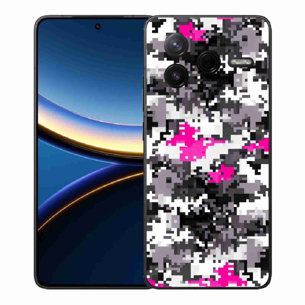 Gélový kryt mmCase na Xiaomi Poco F7 Pro - maskáčový vzor 4