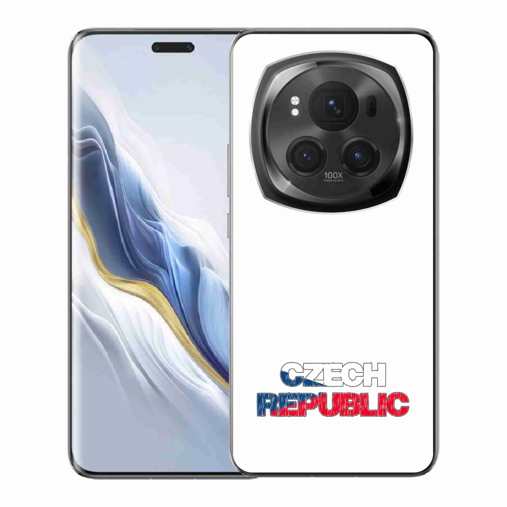 Gélový kryt mmCase na Honor Magic 6 Pro 5G - Czech Republic biele pozadie