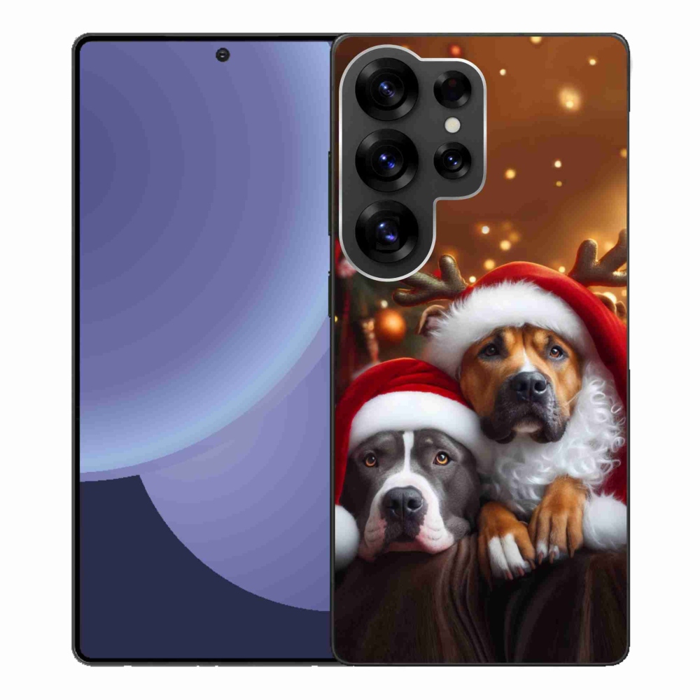 Gélový kryt mmCase na Samsung Galaxy S25 Ultra - vianočné psy