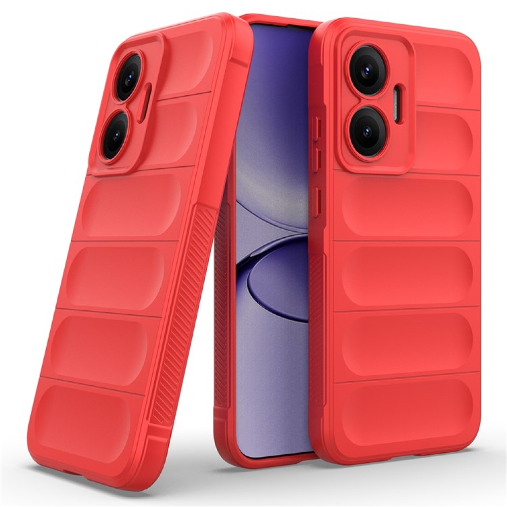 Rugg odolný gélový obal na Xiaomi Poco F7 5G - červený