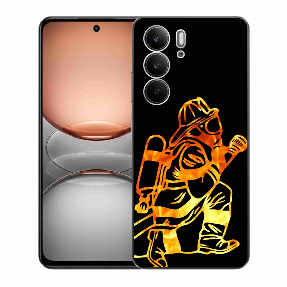 Gélový kryt mmCase na Realme C75 - hasič 1