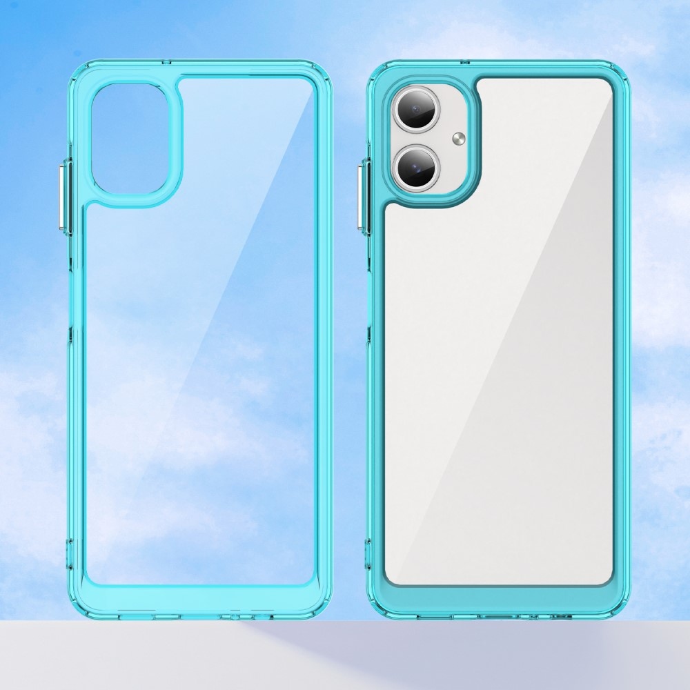 Gélový obal s pevným chrbtom na Samsung Galaxy A06 4G - svetlomodrý