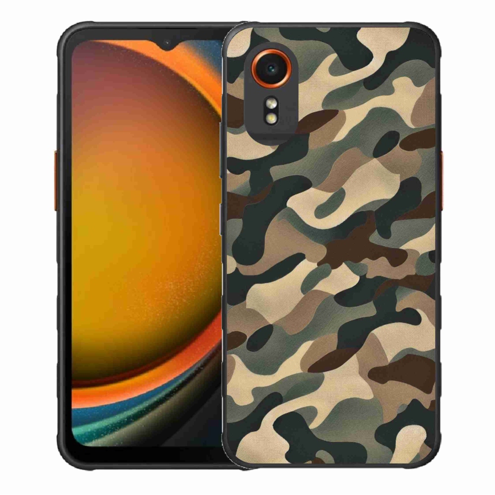 Gélový kryt mmCase na Samsung Galaxy Xcover 7 - maskáčový vzor 11