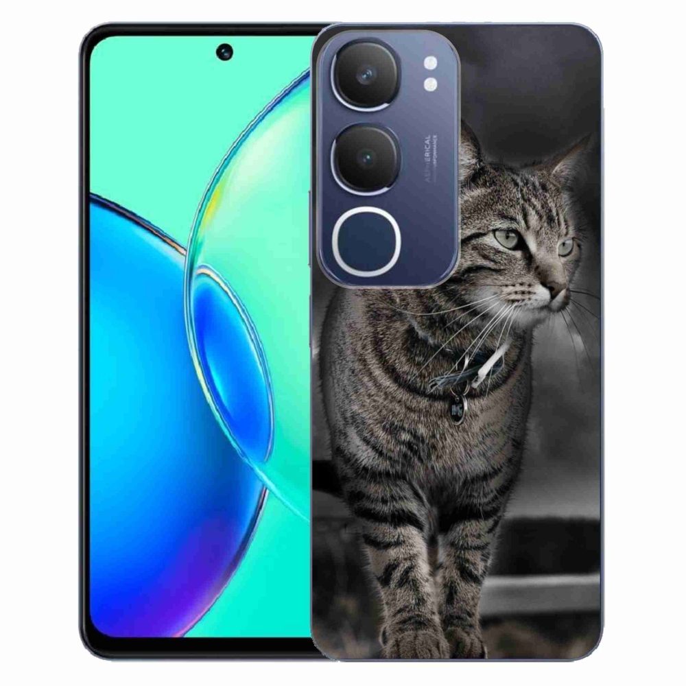 Gélový kryt mmCase na Vivo Y19s - mačka