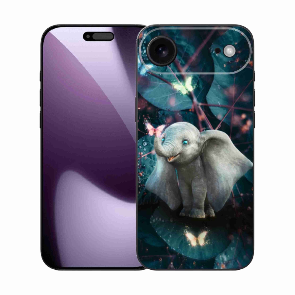 Gélový kryt mmCase na iPhone 17 Air - roztomilý slon