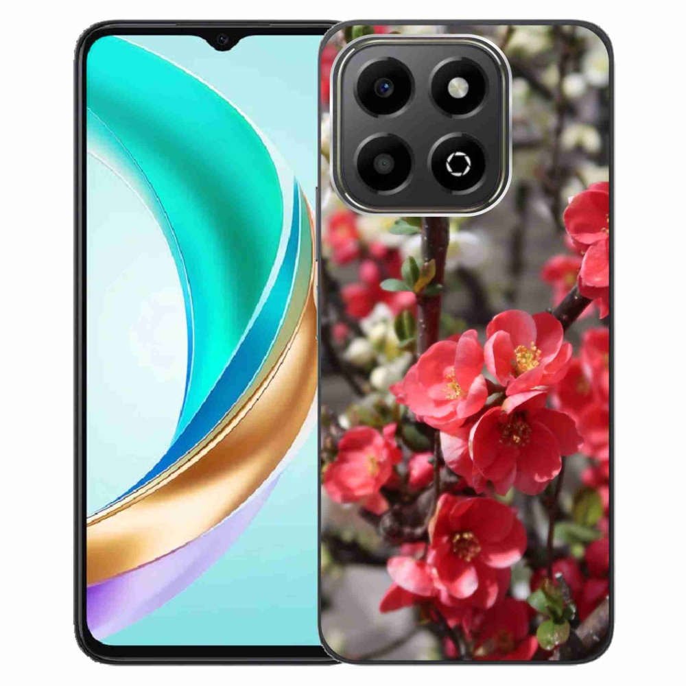 Gélový kryt mmCase na Honor X6b - červené kvety