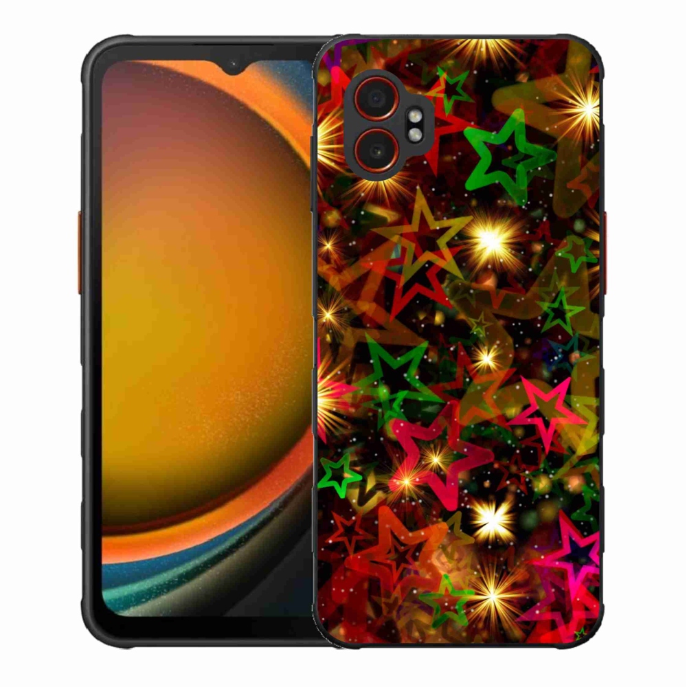 Gélový kryt mmCase na Samsung Galaxy Xcover 7 Pro - farebné hviezdičky