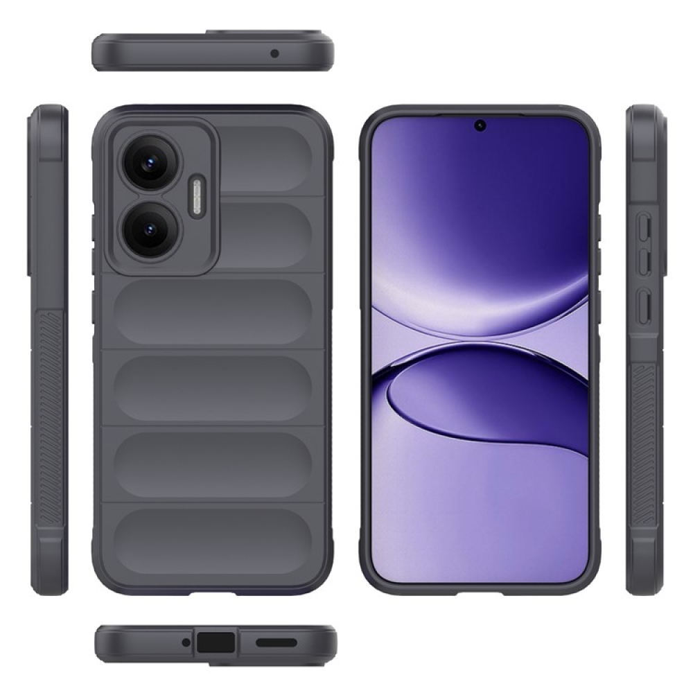 Rugg odolný gélový obal na Xiaomi Poco F7 5G - tmavosivý