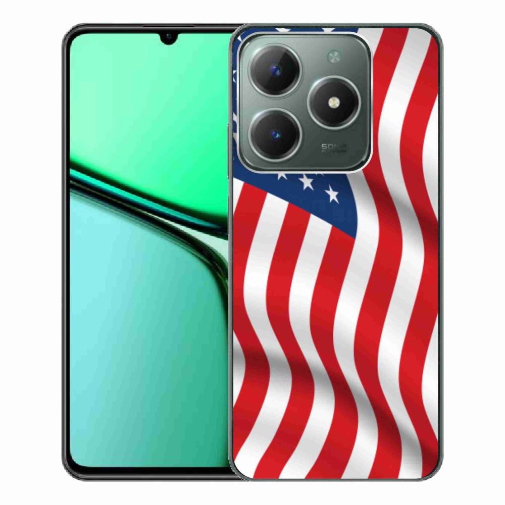 Gélový kryt mmCase na Realme C61 - USA vlajka