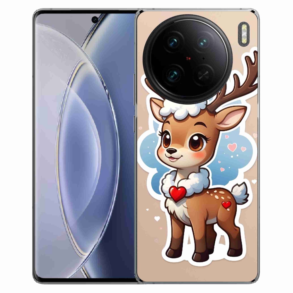 Gélový kryt mmCase na Vivo X90 Pro - kreslený sob