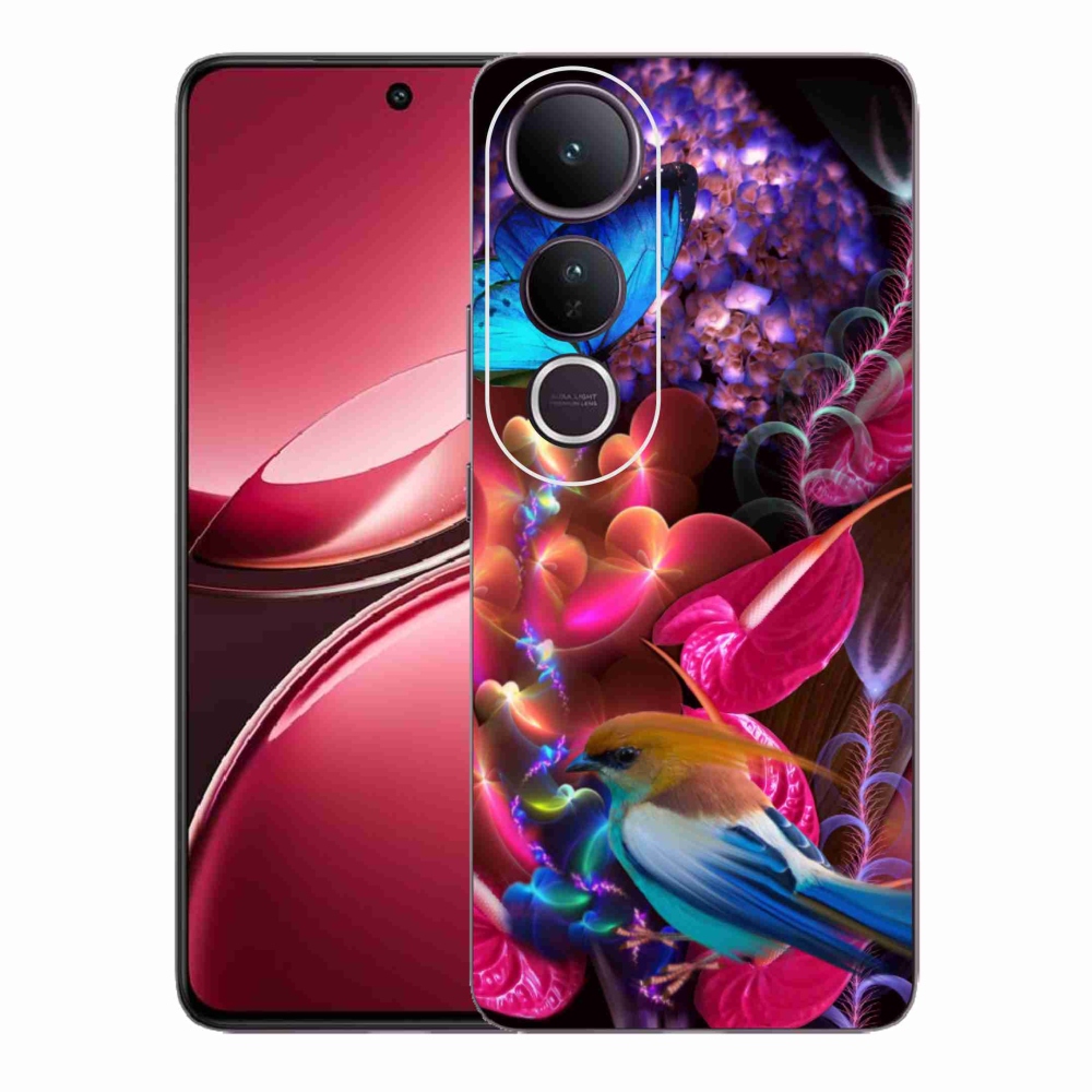 Gélový kryt mmCase na Vivo V50 Lite 4G/5G - farebné kvety