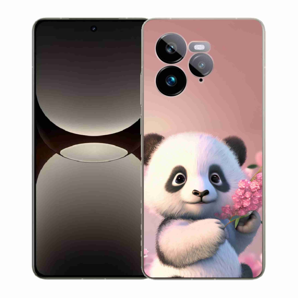 Gélový kryt mmCase na Realme GT 7 Pro 5G - roztomilá panda