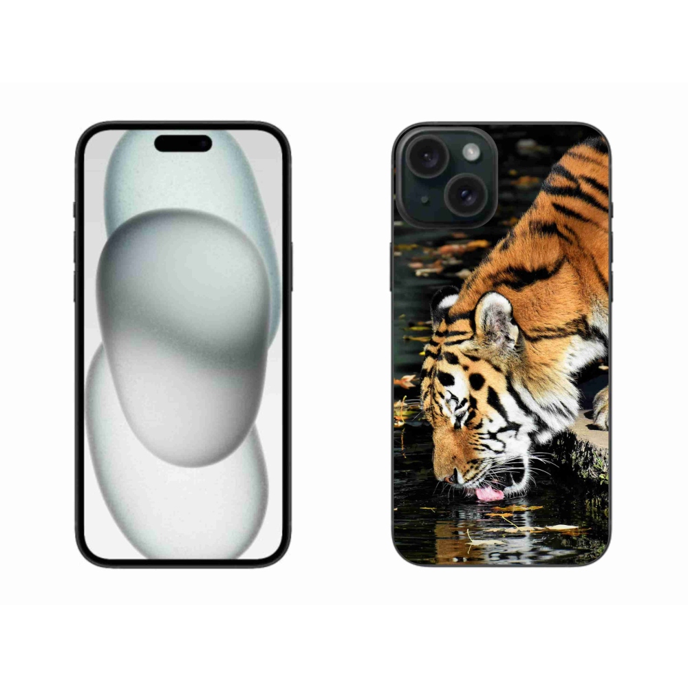 Gélový kryt mmCase na iPhone 15 Plus - smädný tiger