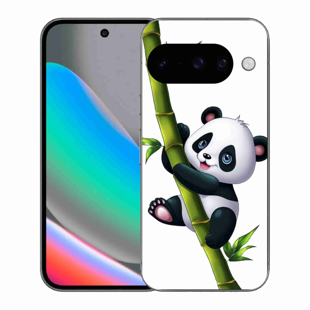 Gélový kryt mmCase na Google Pixel 10 - panda na bambuse
