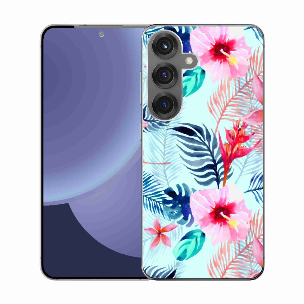 Gélový kryt mmCase na Samsung Galaxy S25 - kvety