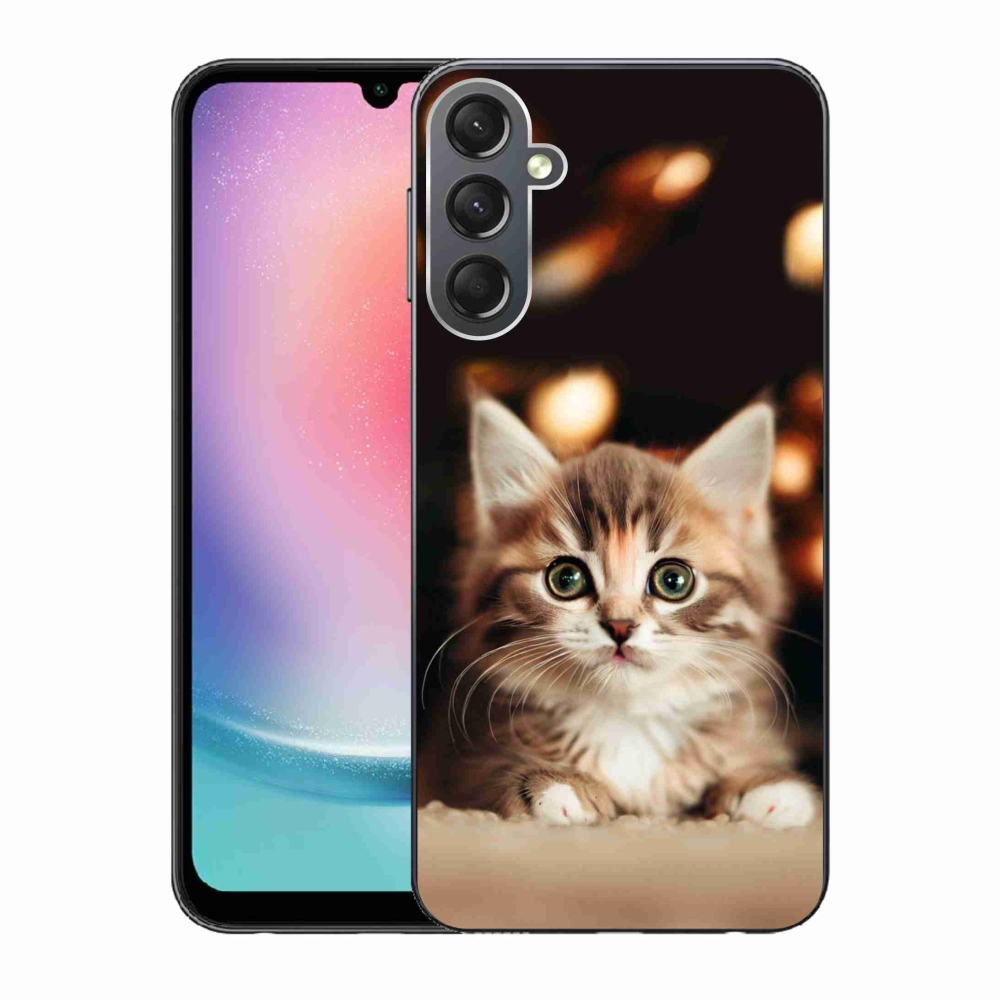 Gélový kryt mmCase na Samsung Galaxy A24 - roztomilé mačiatko 2