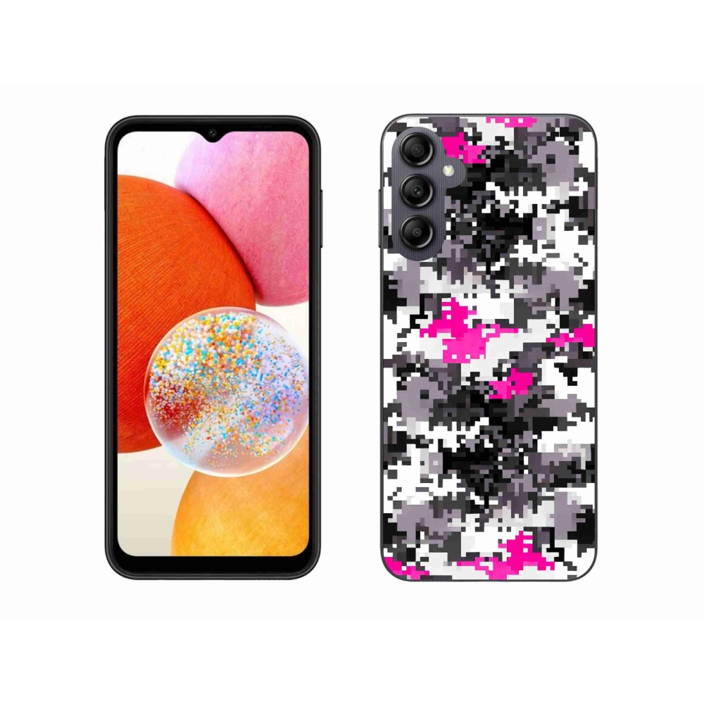 Gélový kryt mmCase na Samsung Galaxy A14 4G/5G - maskáčový vzor 4