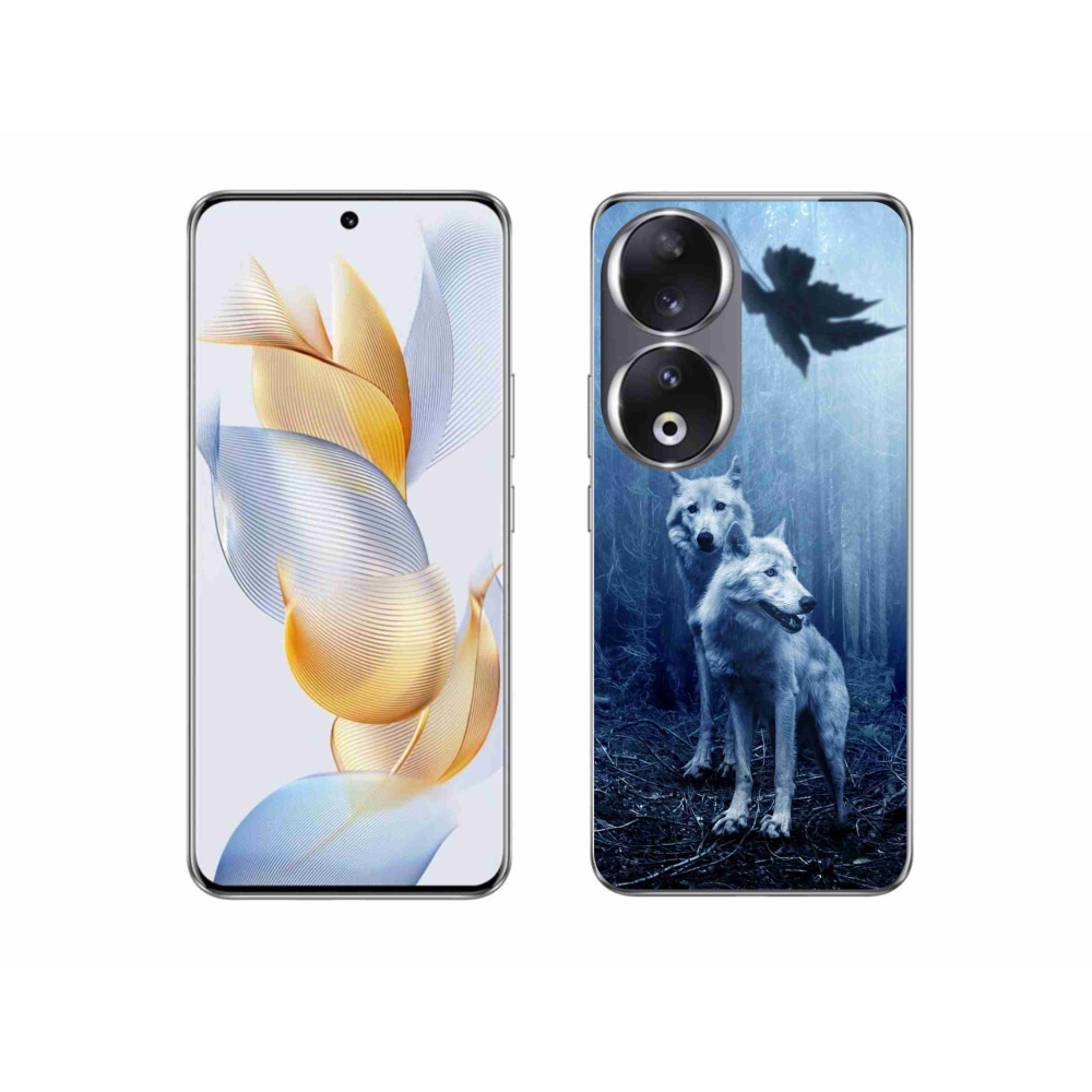 Gélový kryt mmCase na Honor 90 - vlci v lese